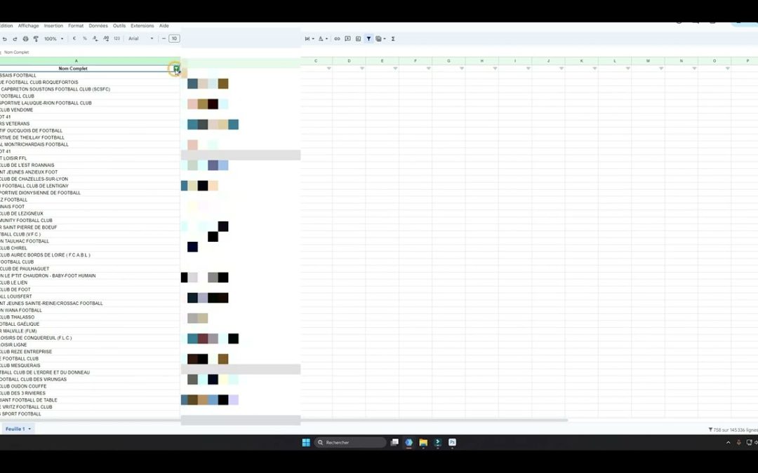 Comment filtrer un document Sheets ?