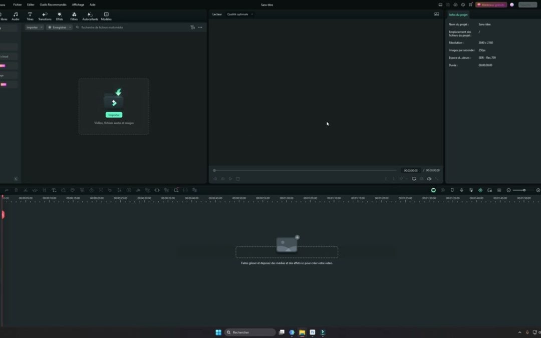 Comment importer une vidéo sur Filmora 13 ?